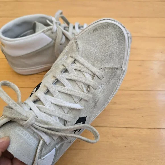 Converse | Louie Lopez Pro Mid white suede skater sneakers | MENS 7.5 - Picture 4 of 8